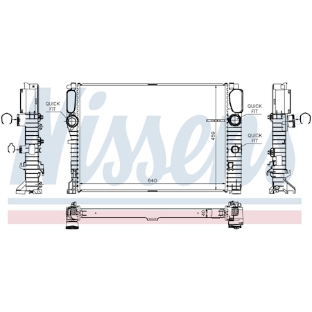 Nissen Nissens Radiator, 67105 67105